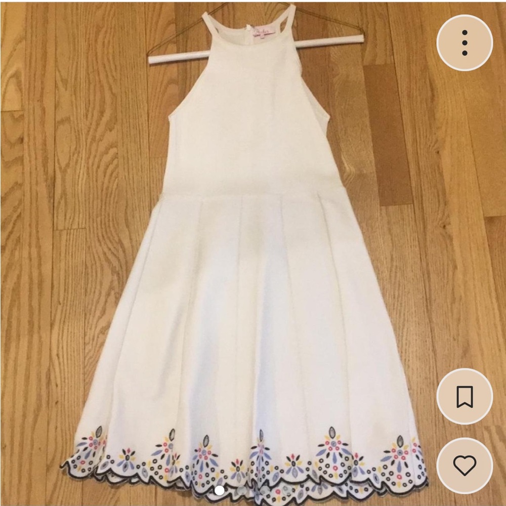 Parker Cream A-Line Embellished Skirt